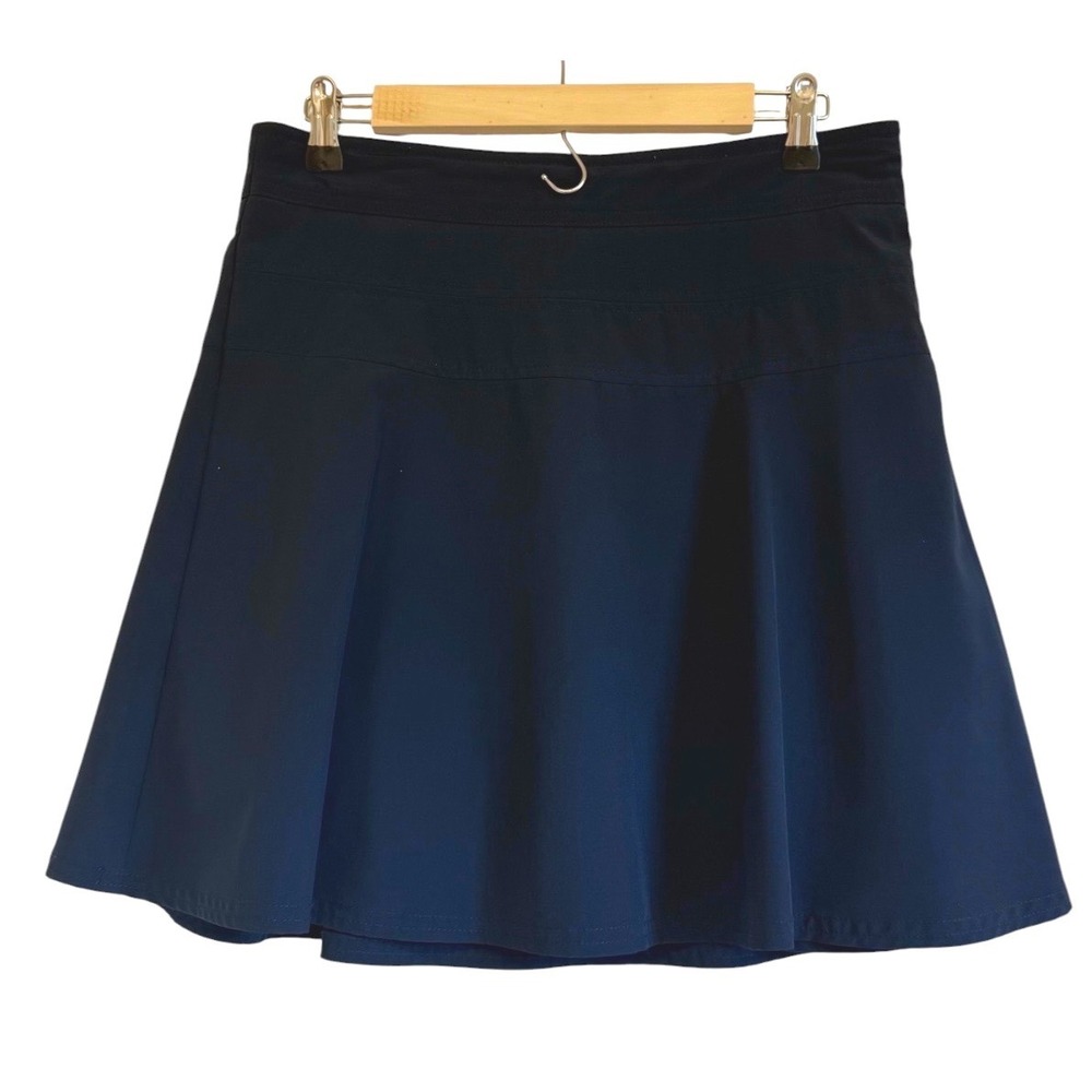 IZOD Advantage Womens Navy Blue Golf Tennis Skort Size 4 Side Zip Activewear